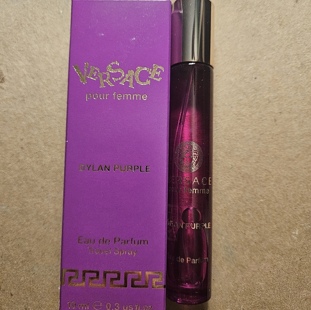 Versace Dylan Purple Perfume Box with Gold Details